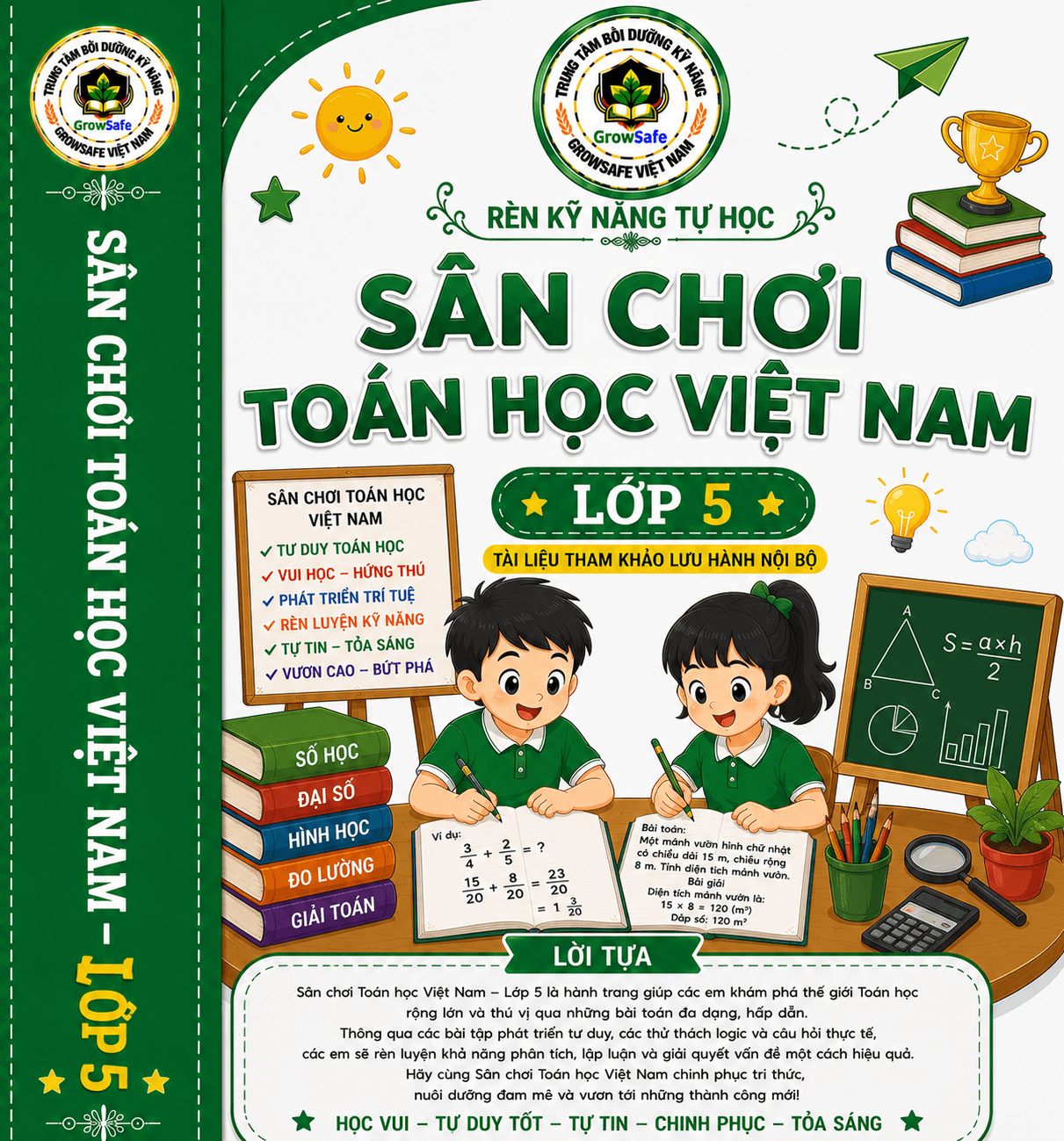 TOÁN HỌC VIỆT NAM LỚP 5 – BỨT PHÁ TƯ DUY, VỮNG NỀN TẢNG, SẴN SÀNG BƯỚC VÀO THCS
