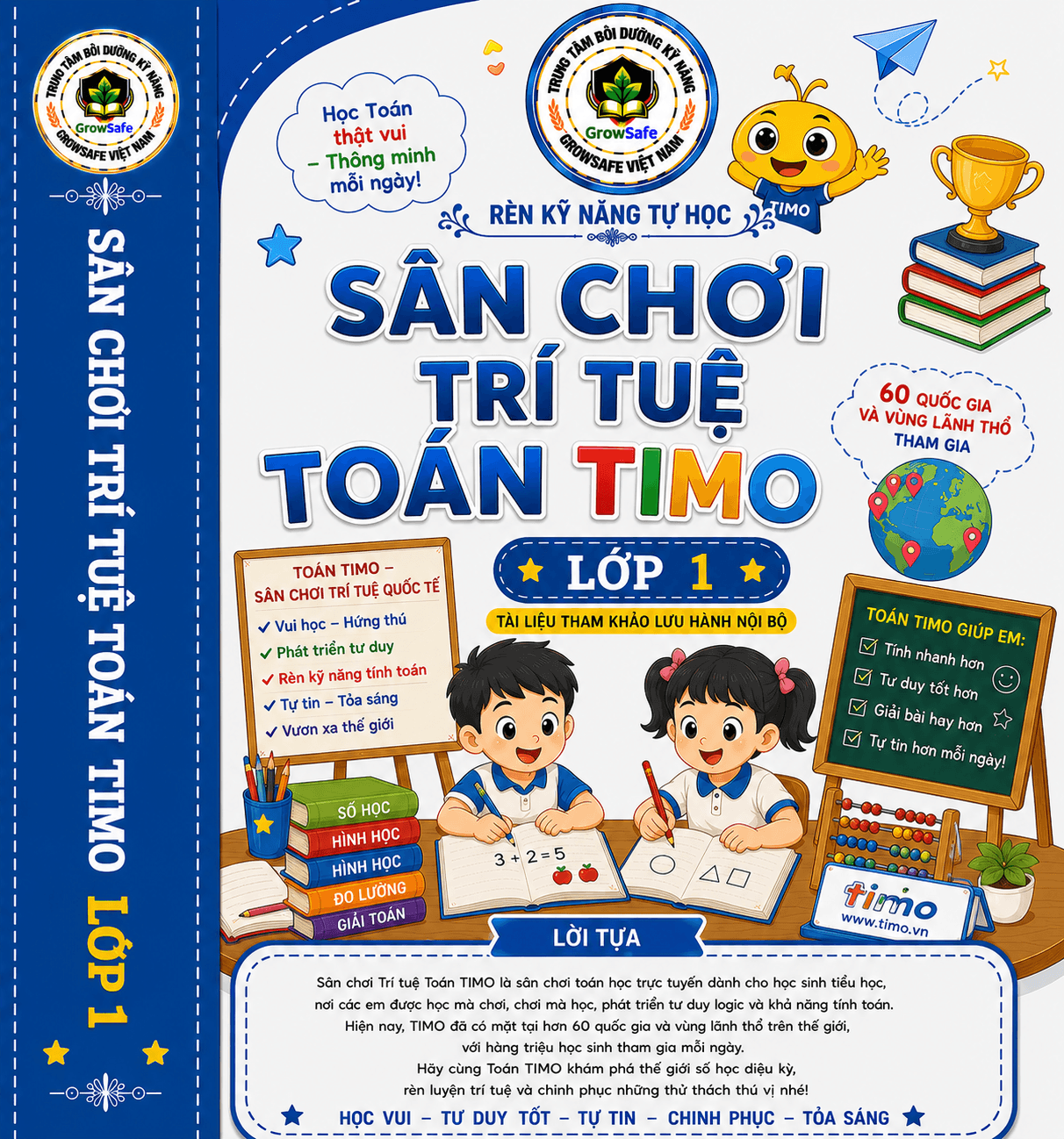 TOÁN TIMO LỚP 1 – KHƠI NIỀM YÊU THÍCH, RÈN TƯ DUY, TỰ TIN CHINH PHỤC TOÁN HỌC