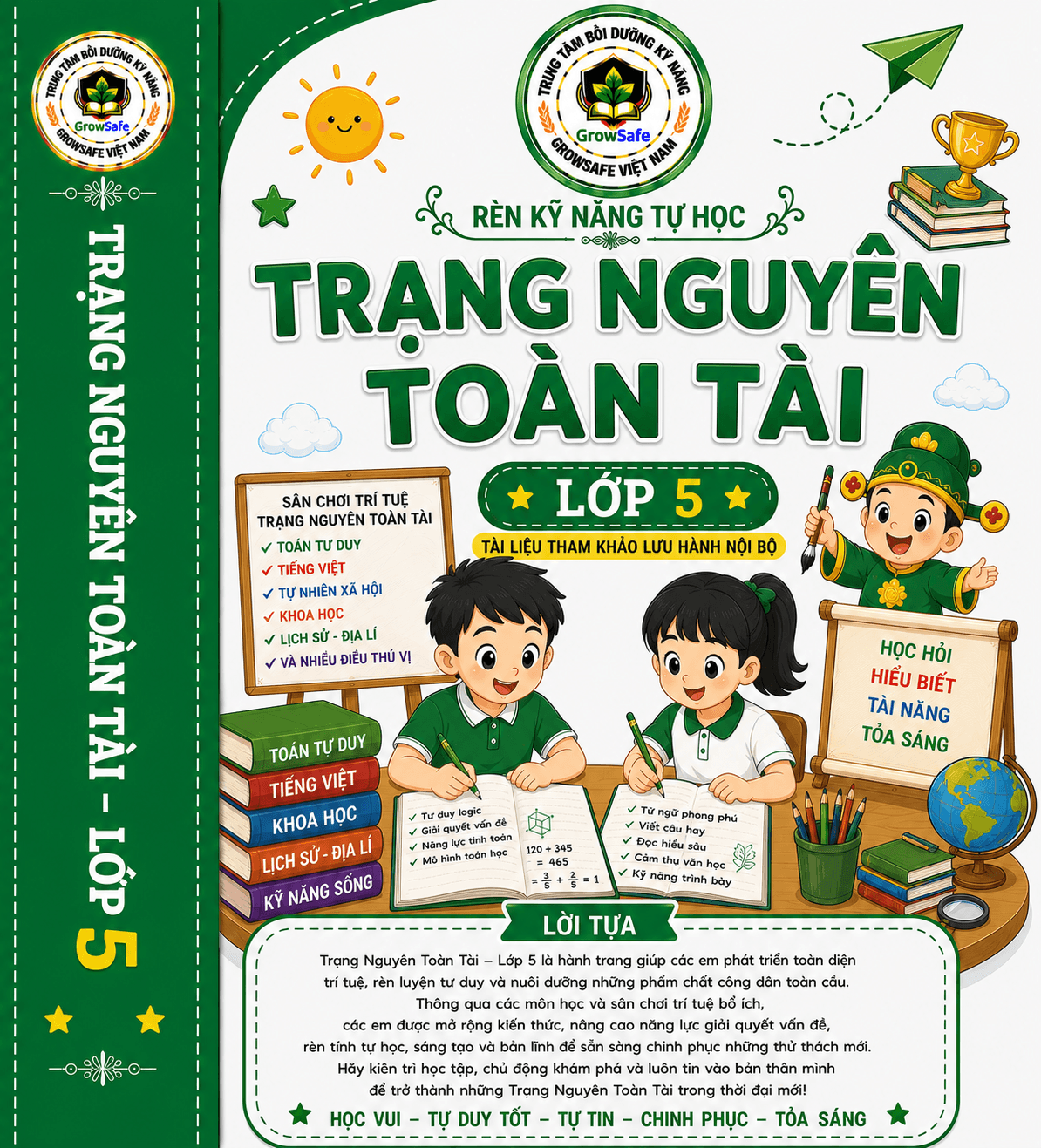 TRẠNG NGUYÊN TOÀN TÀI LỚP 5 – BỨT PHÁ TƯ DUY, MỞ RỘNG HIỂU BIẾT, SẴN SÀNG VƯƠN XA