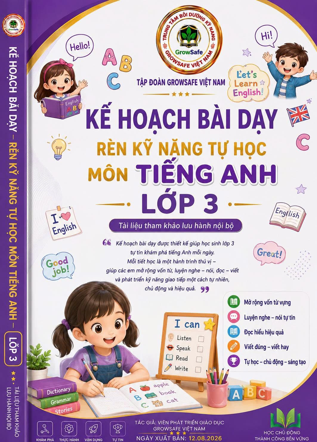 BỘ KẾ HOẠCH BÀI DẠY RÈN KỸ NĂNG TỰ HỌC MÔN TIẾNG ANH LỚP 3