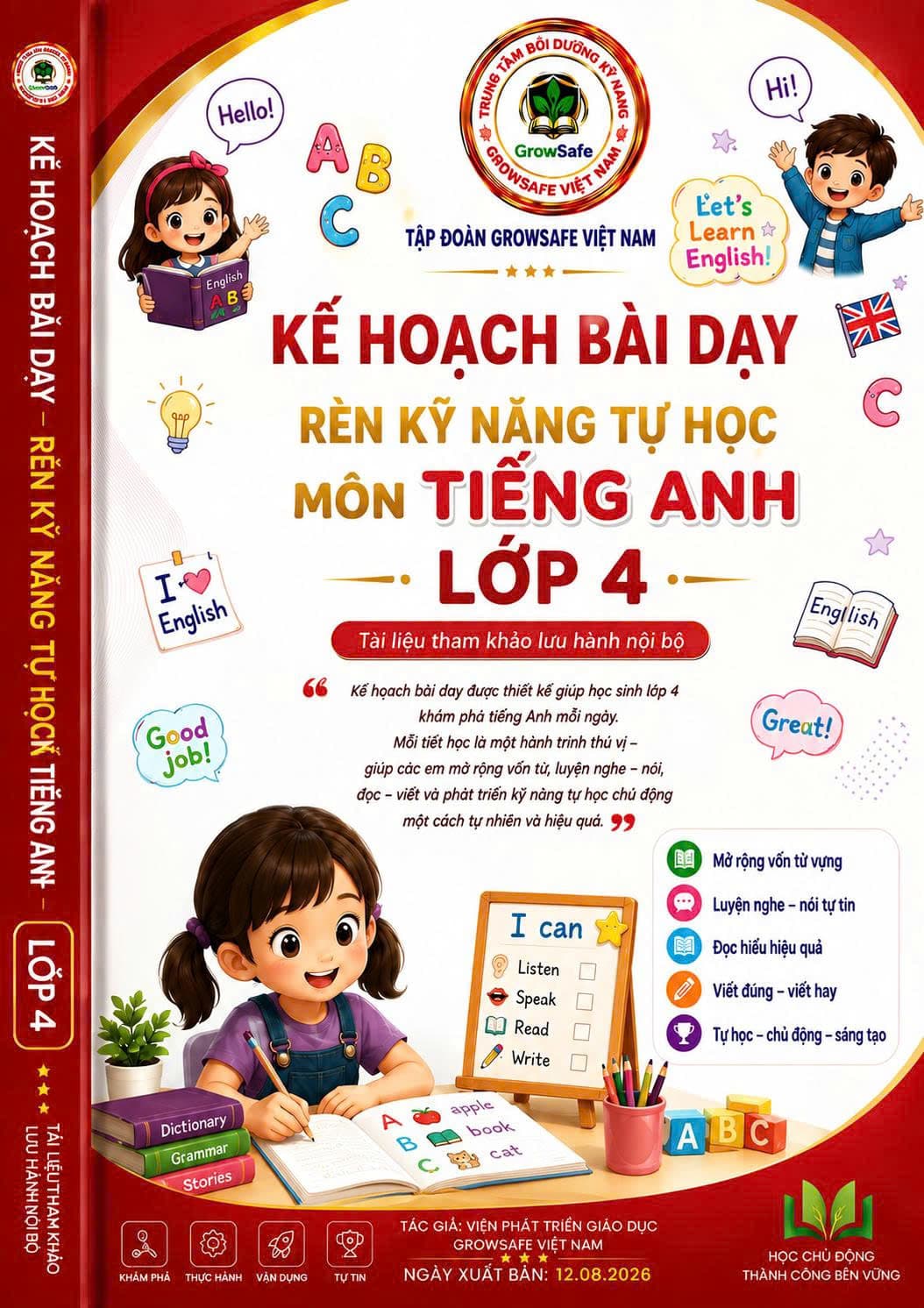BỘ KẾ HOẠCH BÀI DẠY RÈN KỸ NĂNG TỰ HỌC MÔN TIẾNG ANH LỚP 4