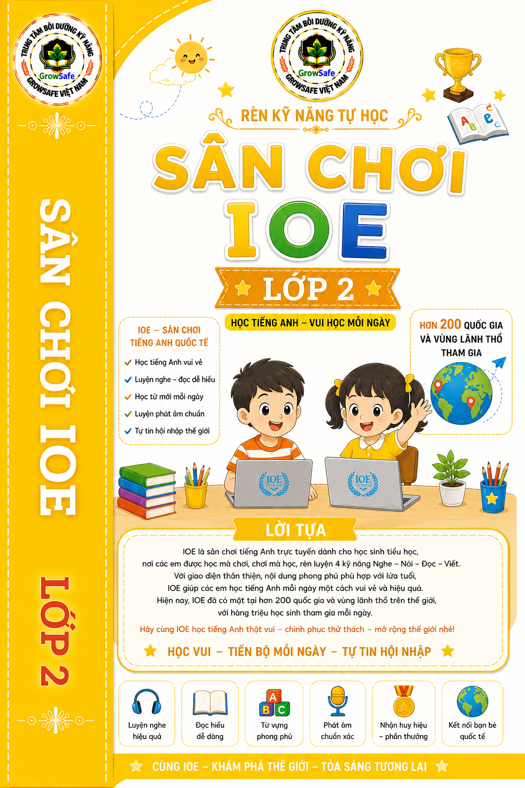 IOE LỚP 2 – RÈN PHẢN XẠ TIẾNG ANH, MỞ RỘNG VỐN TỪ, TỰ TIN GIAO TIẾP